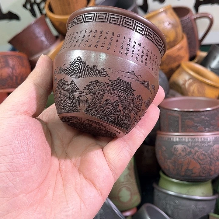 茶杯紫砂全手工紫砂主人杯