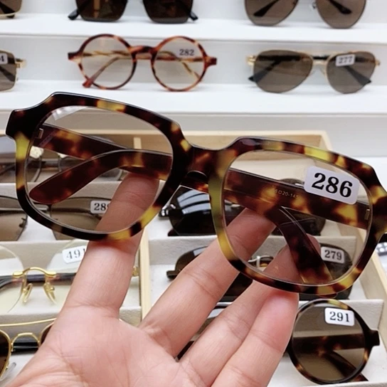 分体款纯天然石头水晶眼镜