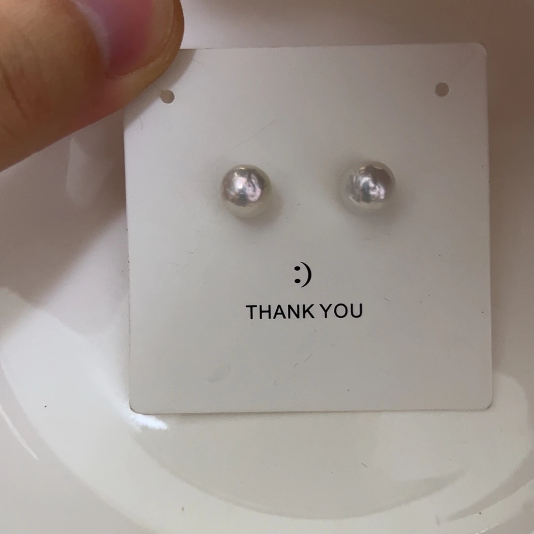 银S925镶嵌淡水珍珠耳饰