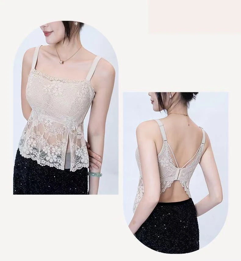 LUSL鹭十里网红蕾丝文胸美背二合一