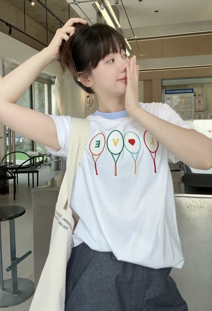 SEVENFUOO -77823【棒球女孩】短袖