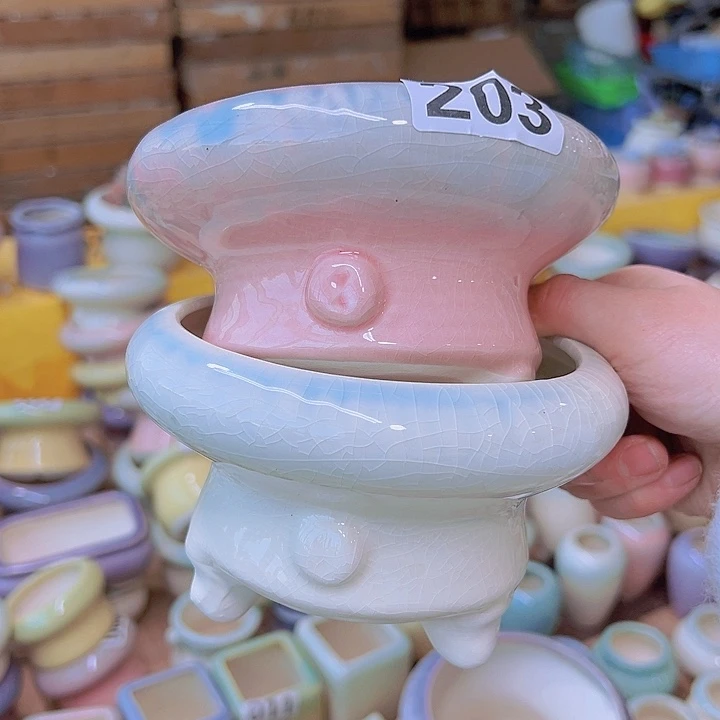 红陶陶瓷花盆当场满12包邮