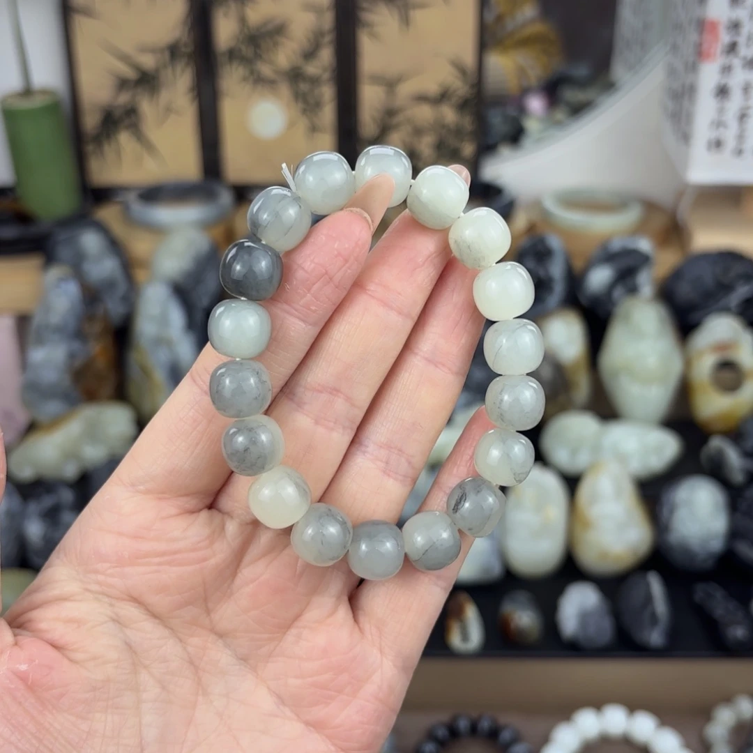 和田玉未镶嵌手链