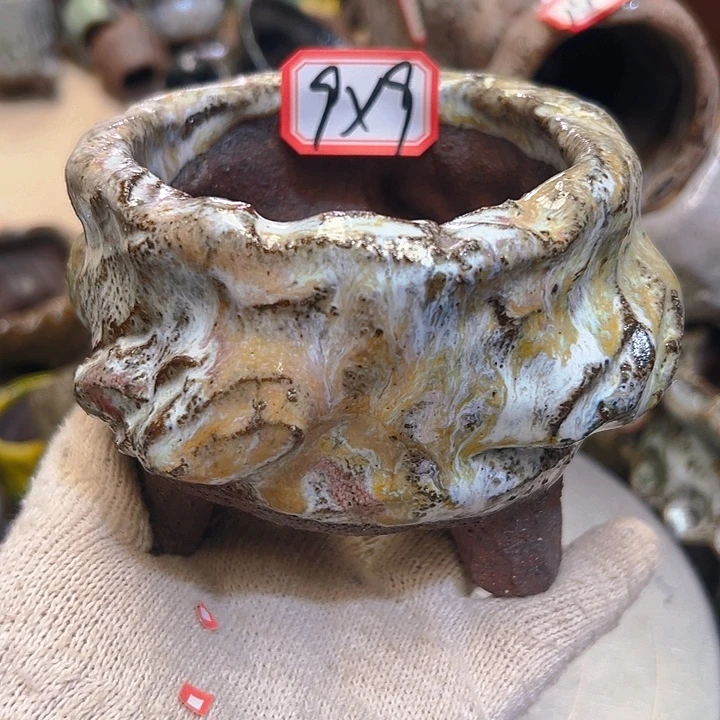 粗陶花盆手工花盆制作