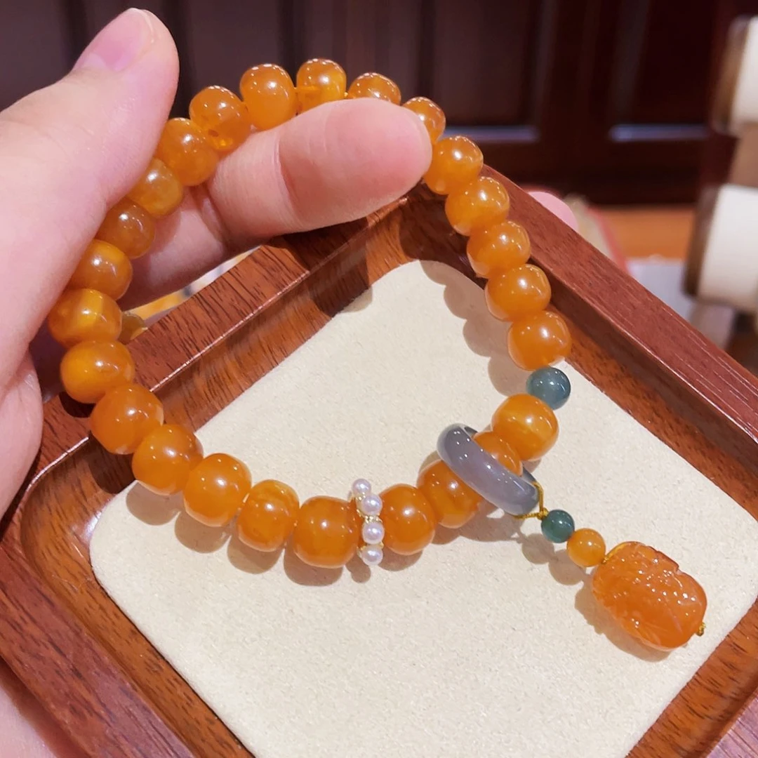 蜜蜡手链未镶嵌手串