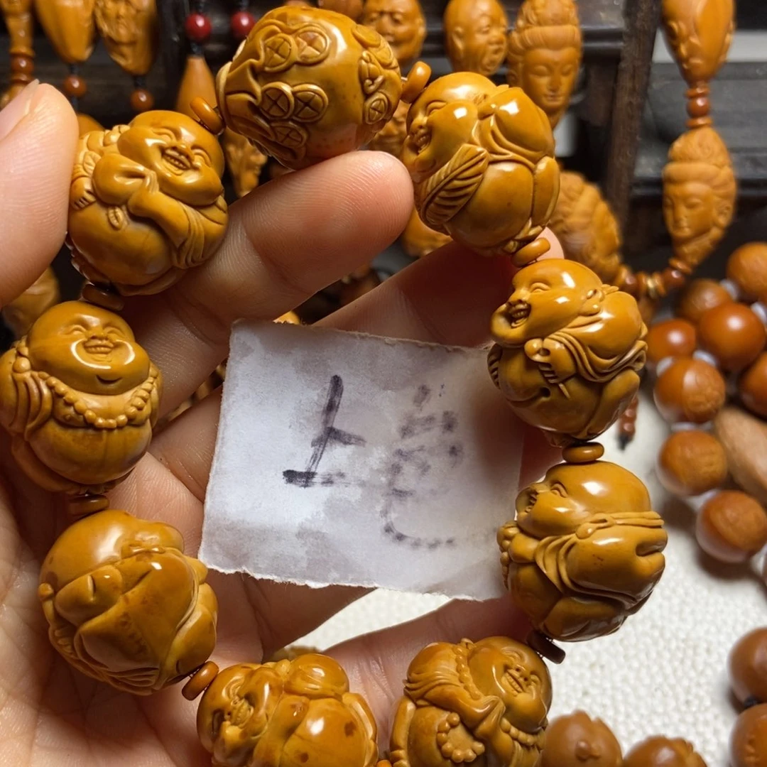 【闪购商品】手串/手链橄榄核奔*➠八大弥勒微花