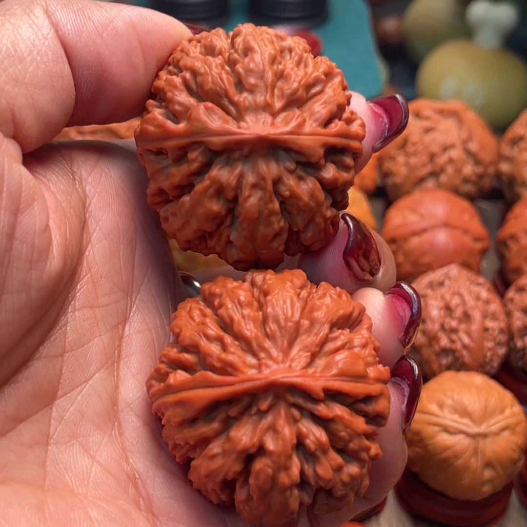 把件文玩核桃平*水波龙纹