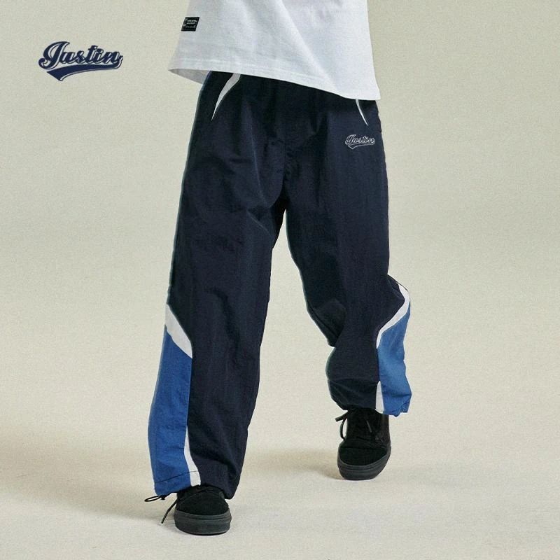 JUSTIN童装春秋儿童棉感尼龙运动裤中大童男孩训练休闲长裤速干裤