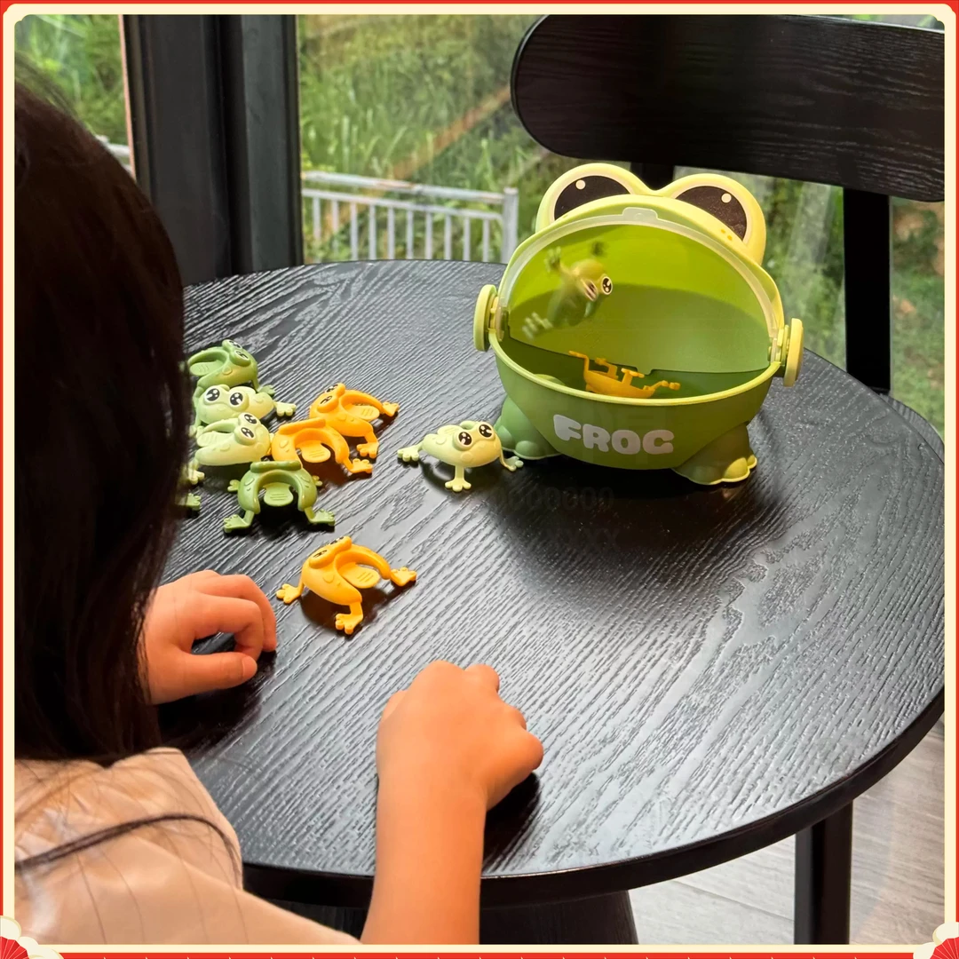 儿童按压户外益智跳跳蛙亲子互动游戏男女孩新款弹跳青蛙玩具H