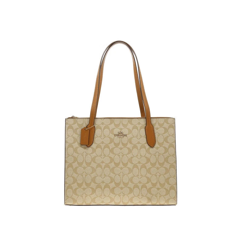 全新未使用 COACH/蔻驰 Carryall36经典老花托特包单肩包CL399