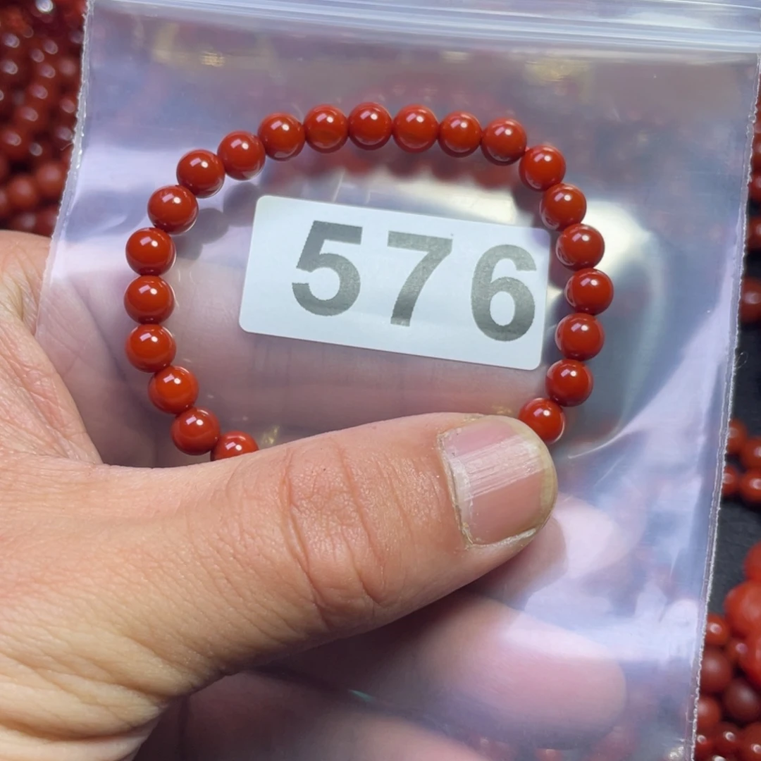 南红玛瑙手串合金蓉*