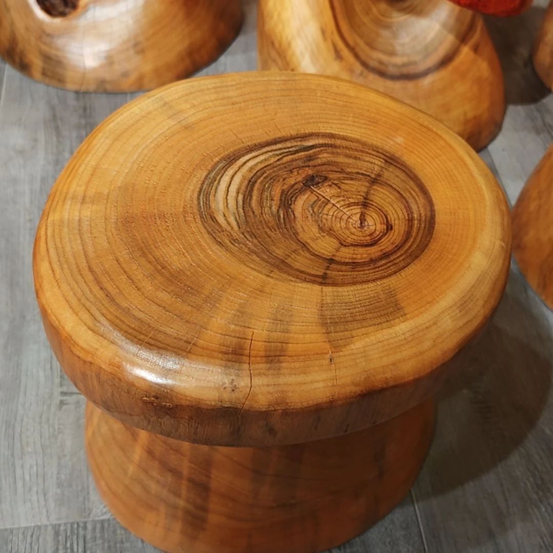 木（非红木类）蘑菇凳
