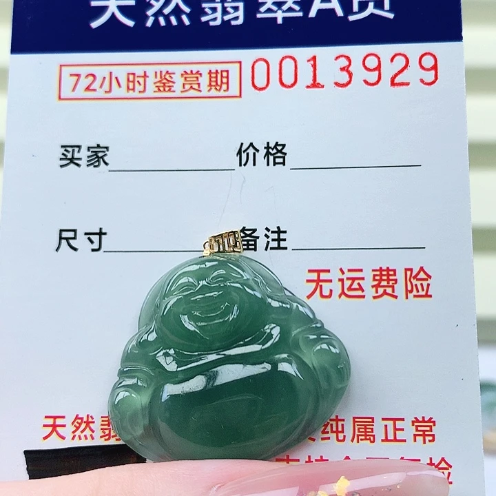 翡翠未镶嵌颈饰吊