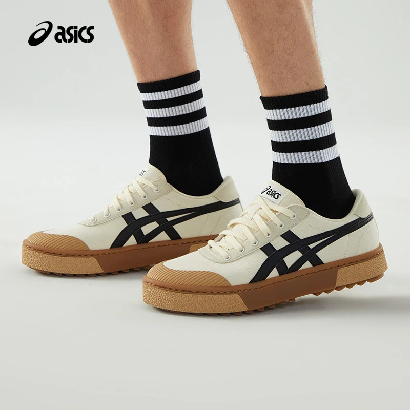 ASICS亚瑟士COURT TRAIL男女时尚百搭经典休闲鞋透气帆布复古板鞋