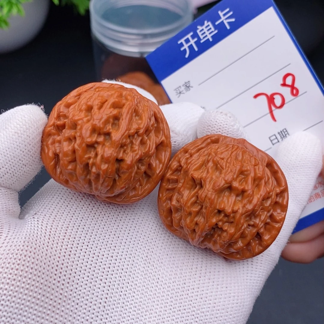 文玩核桃把件40虎头708