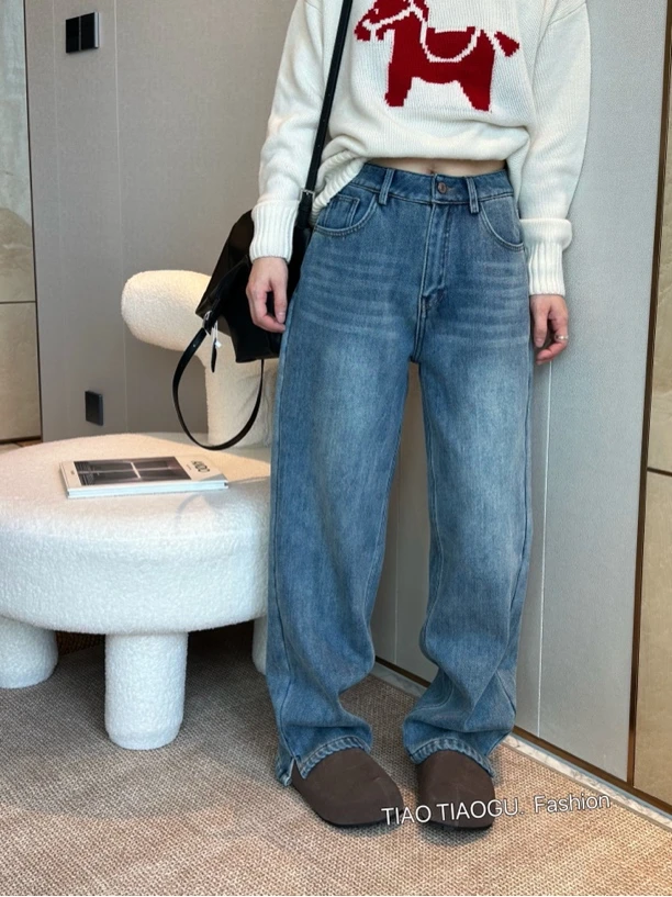 加绒加厚牛仔裤TT-26237