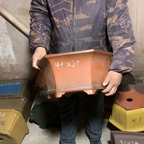 紫砂花盆手工制作