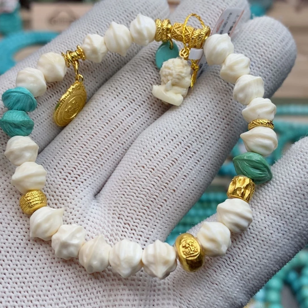 绿松石珠宝奇石银S925镶嵌