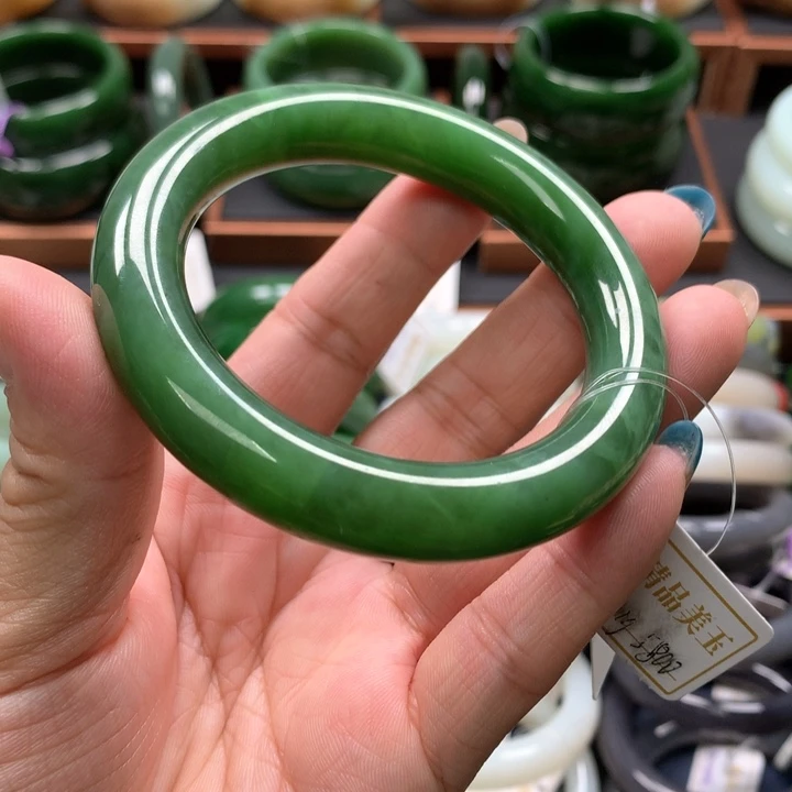 【闪购商品】未镶嵌手镯和田玉（碧玉）20