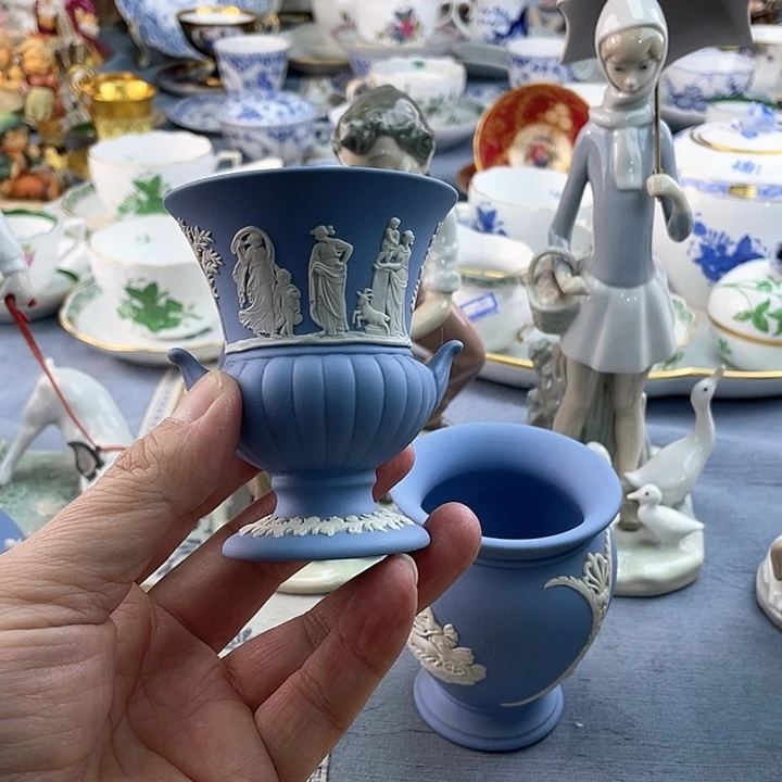 中古欧瓷瓷器小房子