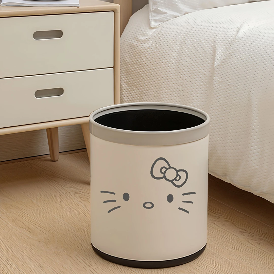 【高颜值设计】卡通垃圾桶双层家用ins风可爱高颜值客厅卧室卫生