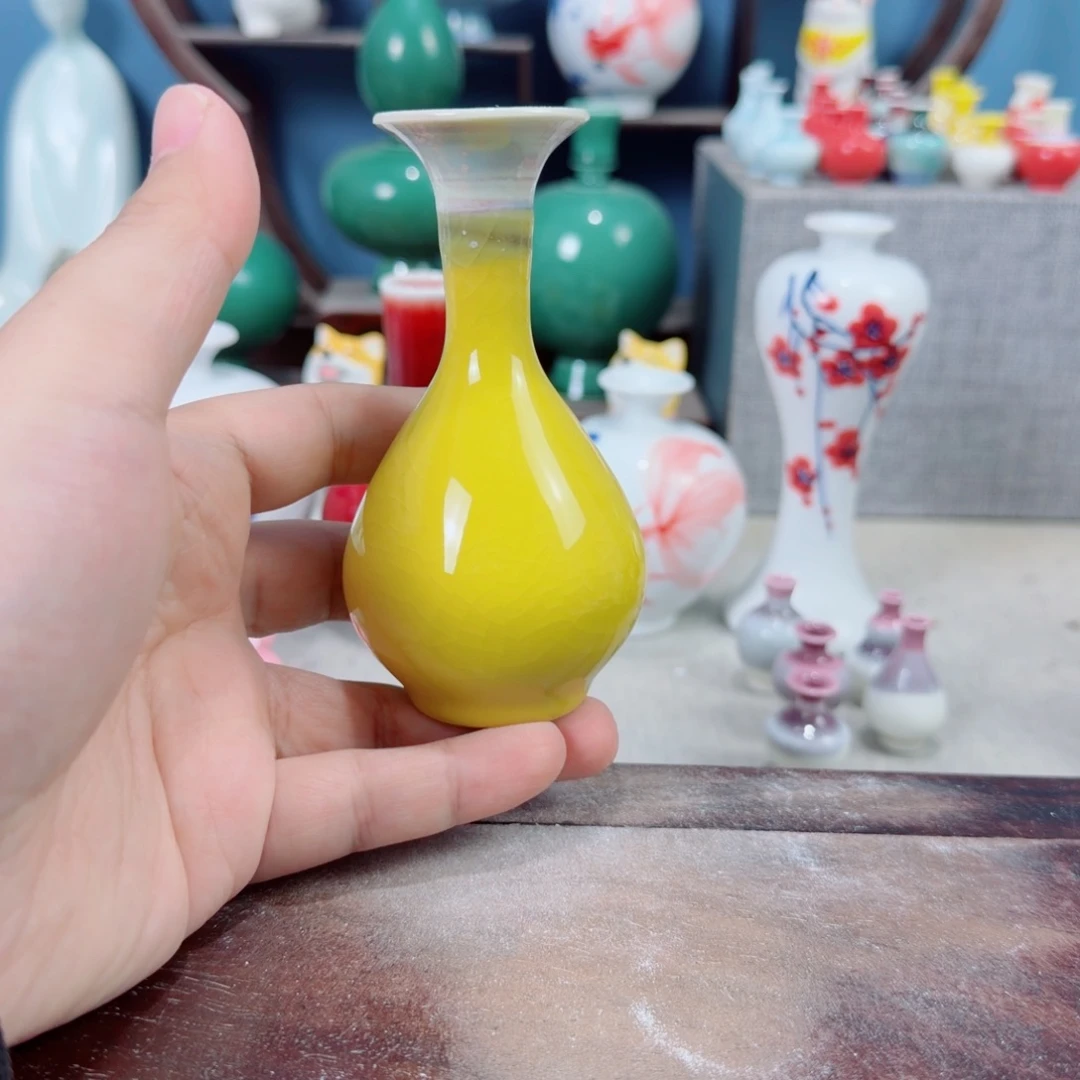 陶瓷手工小花器摆件