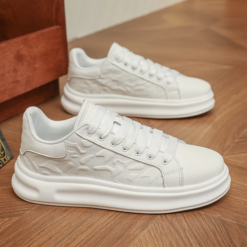 小白鞋男款轻奢时尚男式休闲鞋子百搭男鞋男生板鞋YC967