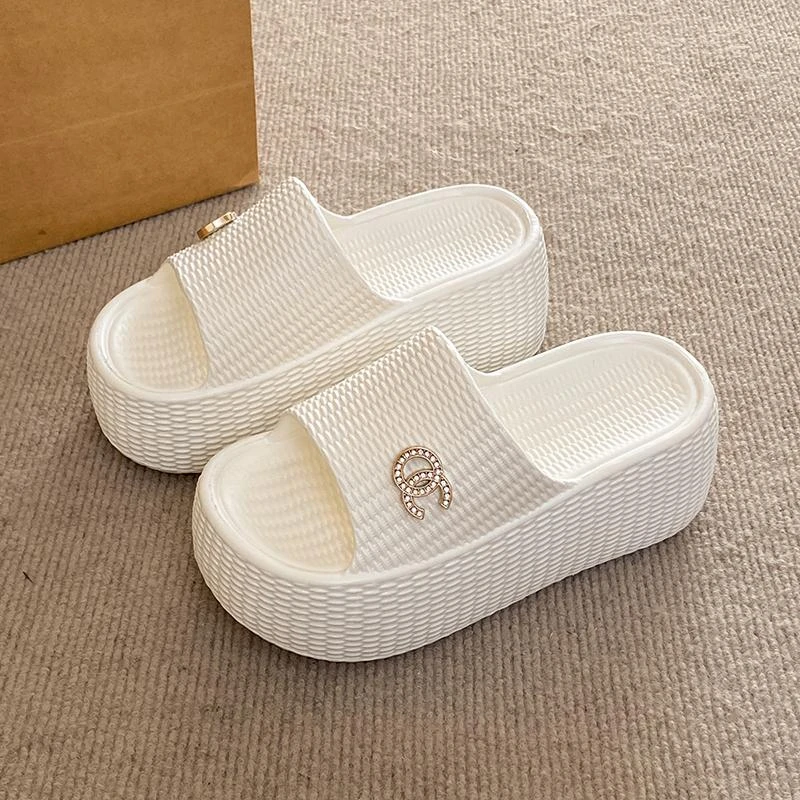 2025新款高跟拖鞋女夏季外穿防滑耐磨居家用室内凉拖海边增高厚底