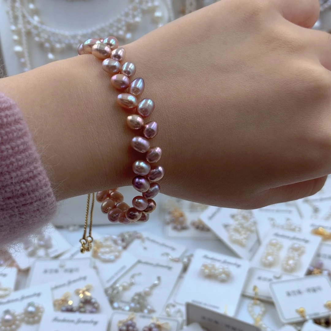 颈饰合金淡水珍珠