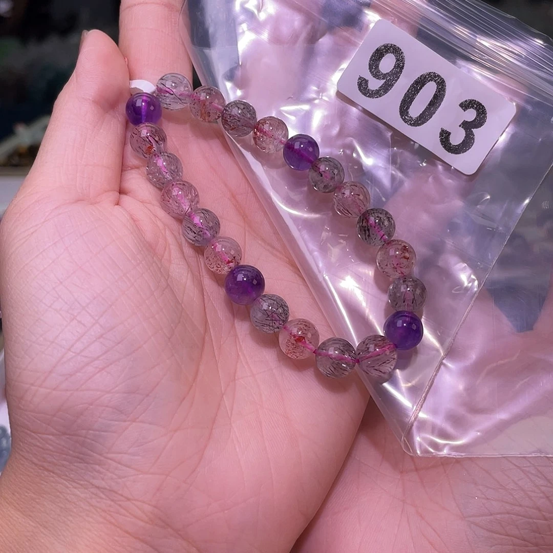 叽***芳未镶嵌手链水晶903超七