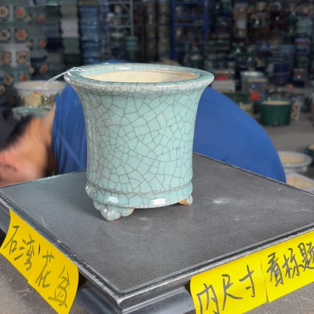 一风堂石湾花盆 内12*12小气孔微瑕812