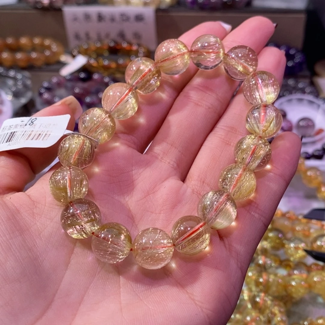 水晶手链未镶嵌D**?金发晶12+