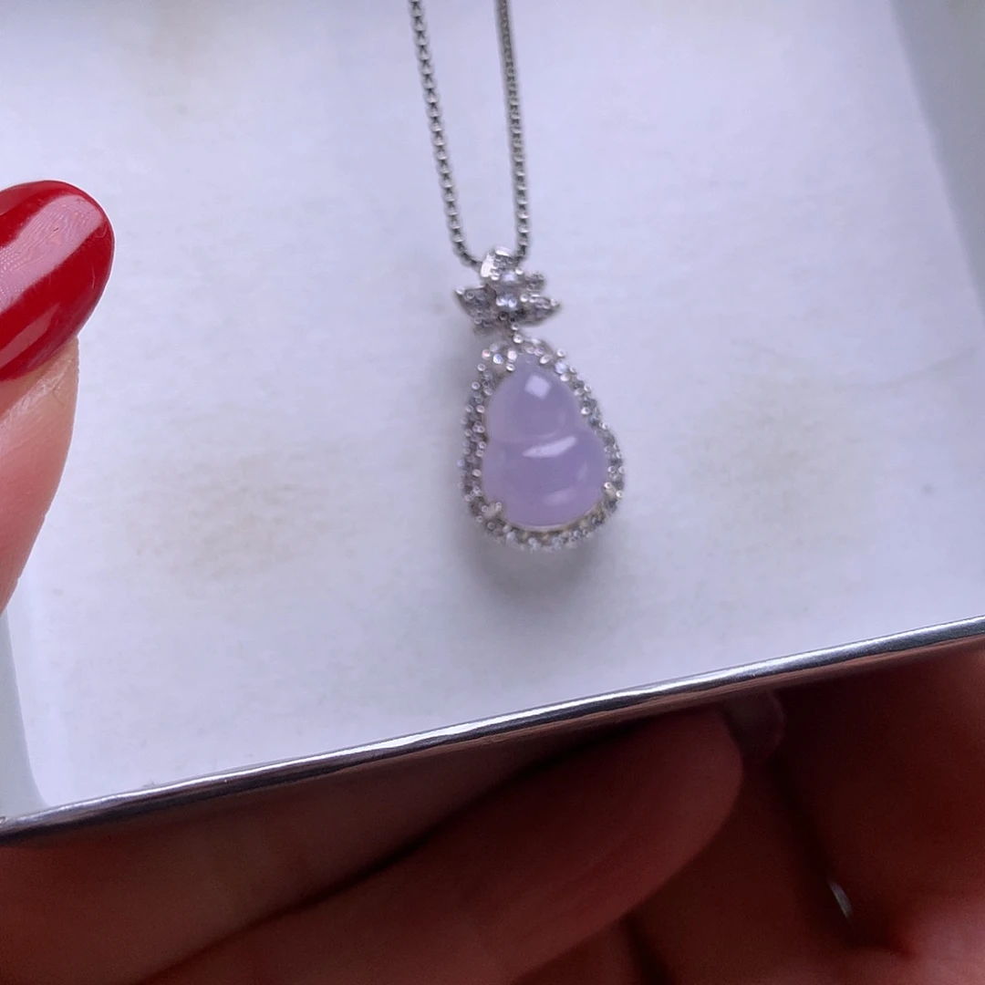 颈饰银S925镶嵌翡翠1111111