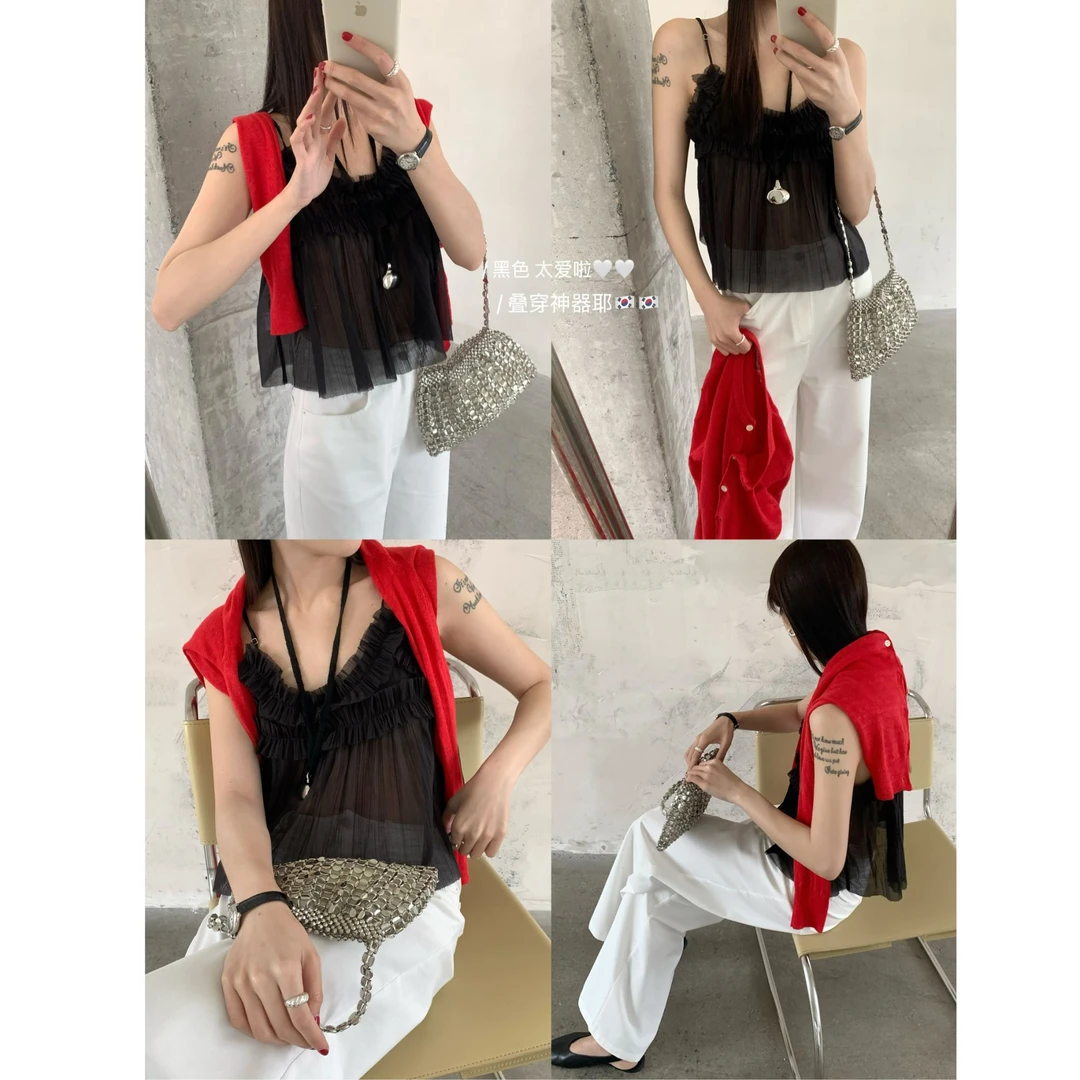 十三行OLIVE-夏季福秒 设计叠穿宽松显瘦小吊带#2520