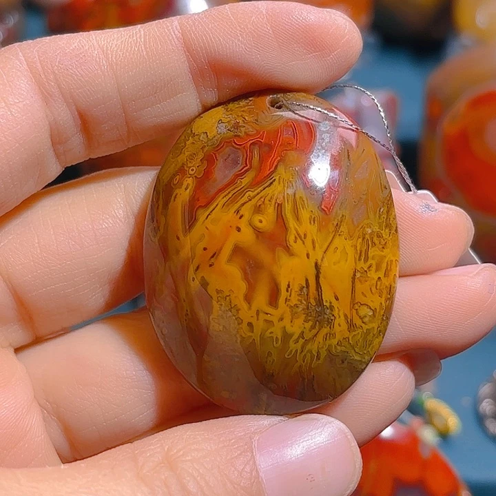 玛瑙/玉髓吊坠(不含链)未镶嵌琬*