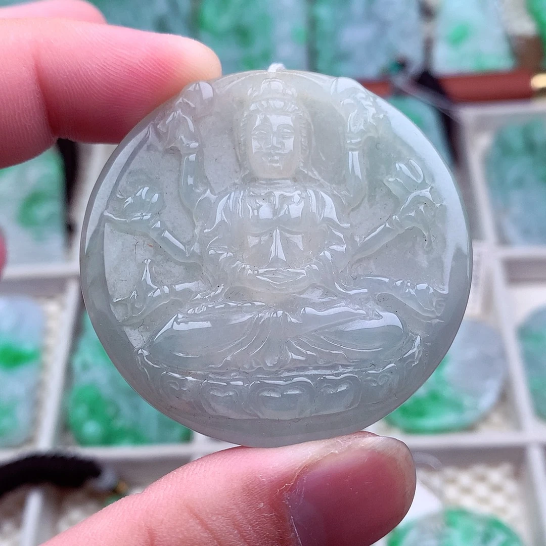 翡翠未镶嵌吊坠(不含链)