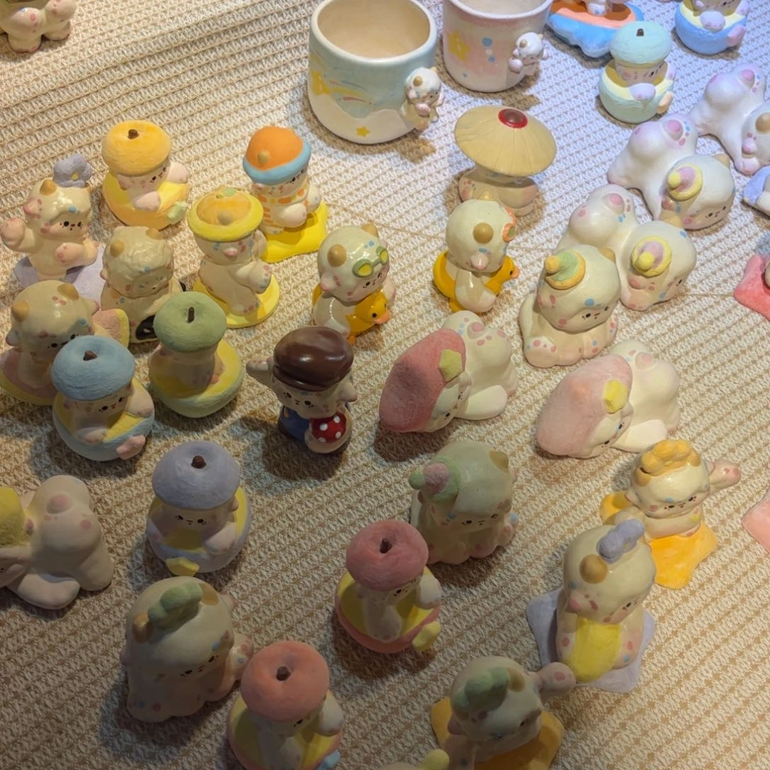 摆件陶陶瓷陶瓷头发陶瓷