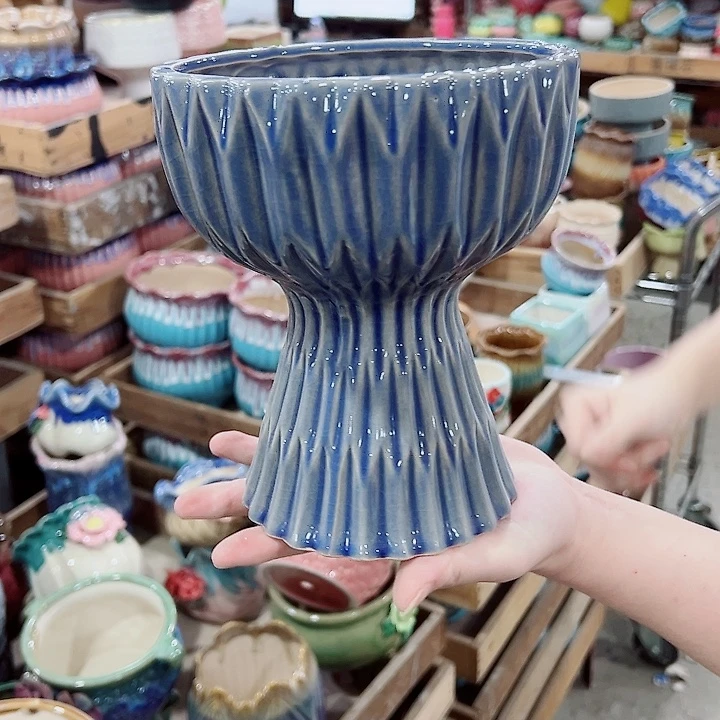 有孔，凑单福利满10元发货陶瓷多肉花盆！