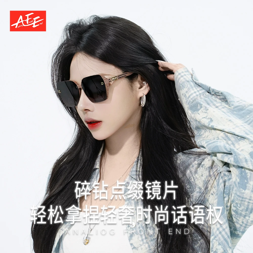 AFE【152】2025款正品偏光墨镜太阳镜女款大框网红防紫外线轻奢时尚