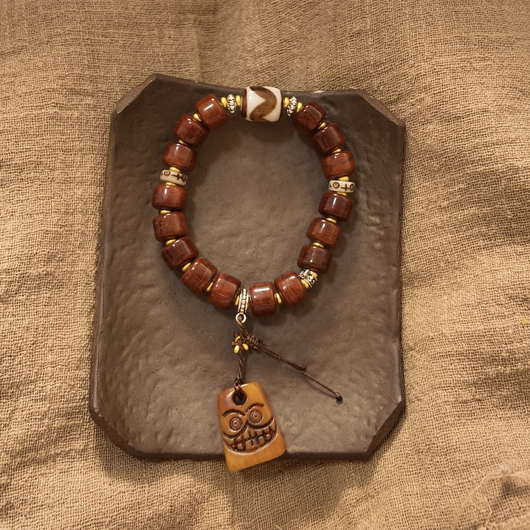 非金属珐琅手链 【归朴】牦牛骨10mm可联系客服更改配饰多样性发货