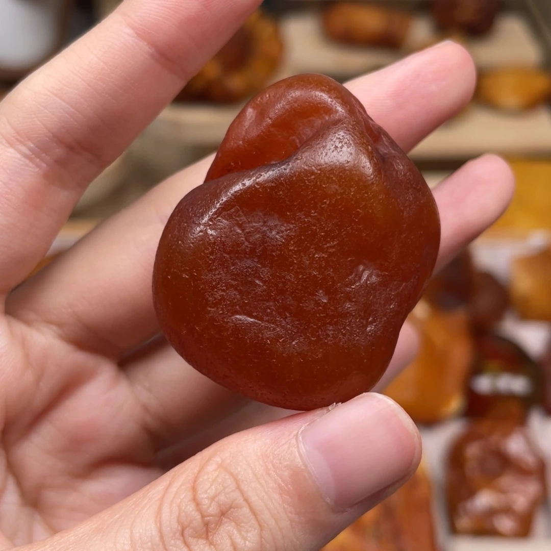 猪***滴未镶嵌琥珀珠宝奇石