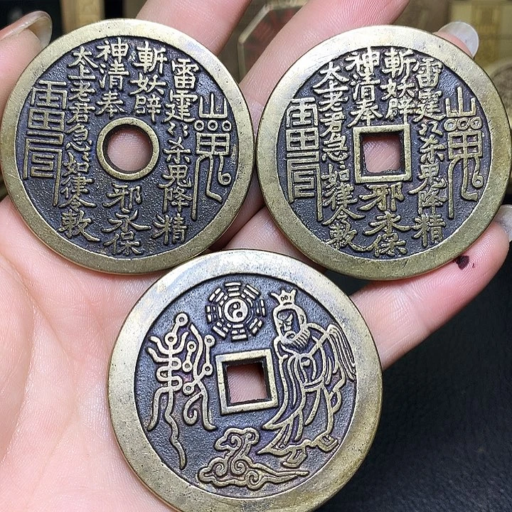 铜现代工艺品翻砂铸造山鬼三枚