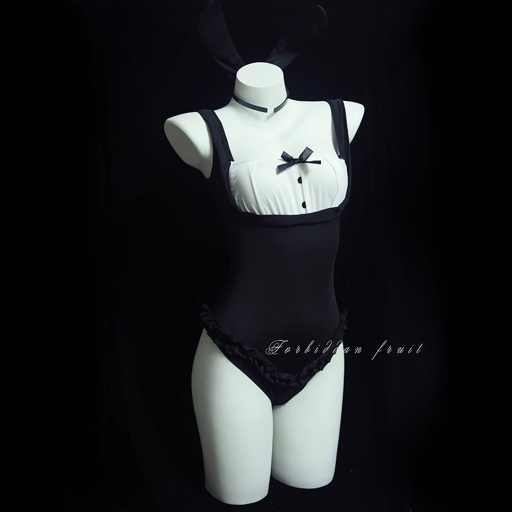【兔桃夭夭】Forbidden fruit|黑白修身收腰兔子cos