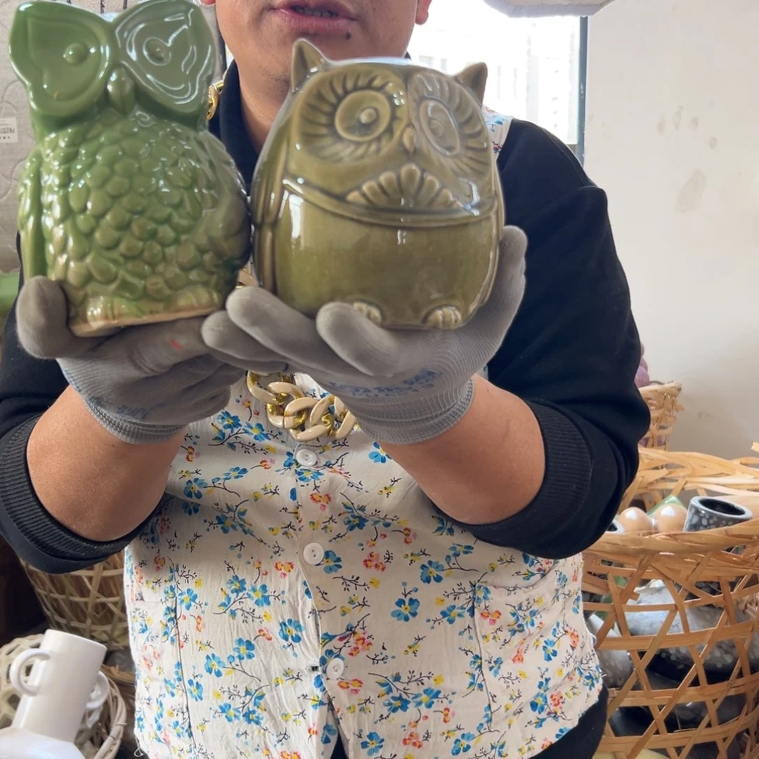 摆件117 号高中低温陶瓷工艺瓶（部分微瑕）