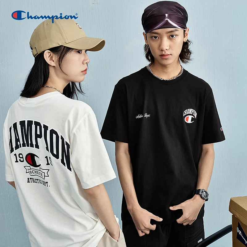 【都市街头短袖T恤】Champion冠军25春夏季新品纯棉时尚美式情侣衫