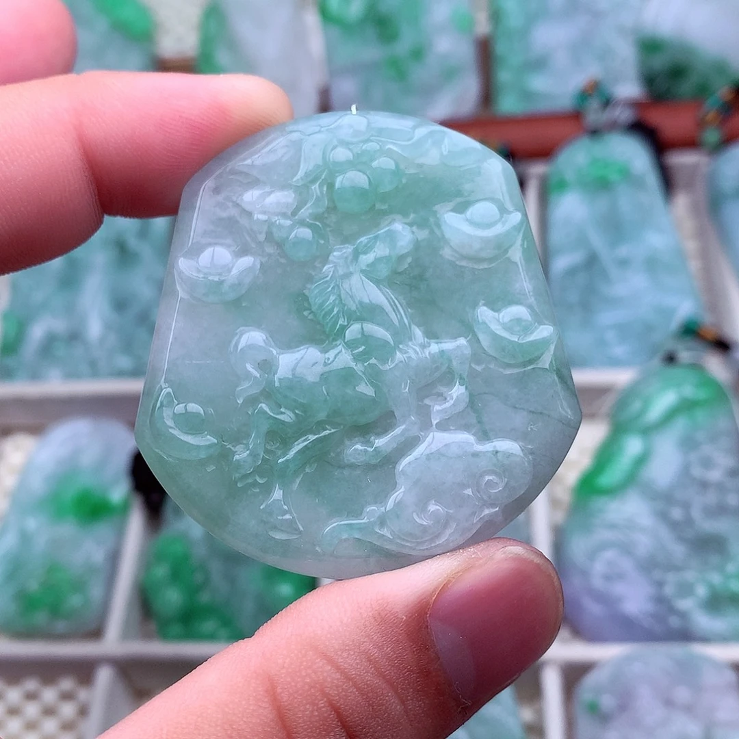 翡翠未镶嵌吊坠(不含链)