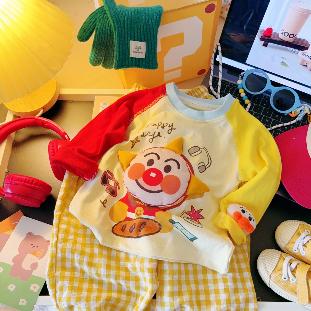 【面超】男女童长袖T恤2025秋季新款儿童纯棉T恤长春秋款面超打底衫