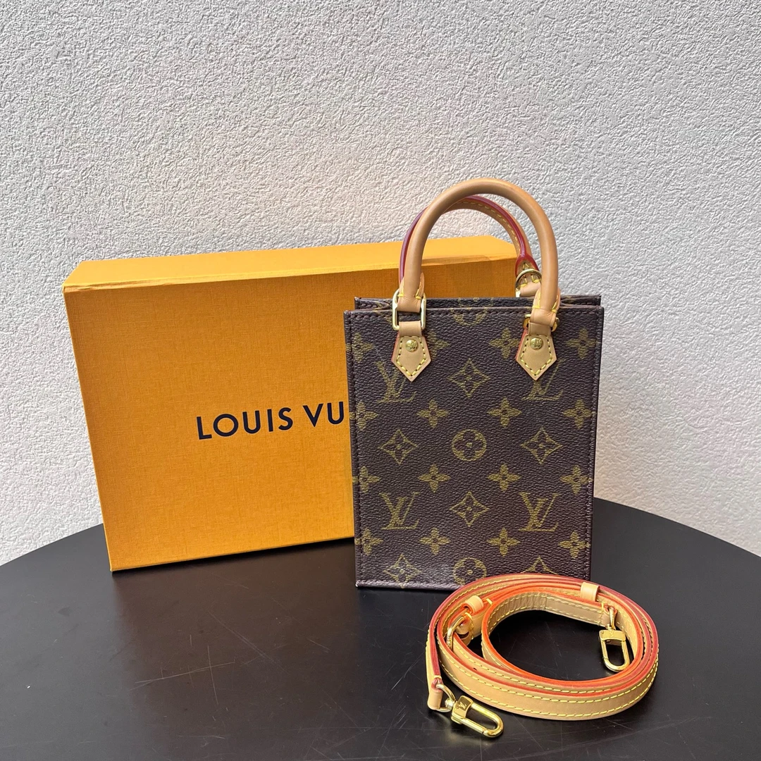 99新 LouisVuitton/路易威登 老花琴谱Mini可调节肩带 单肩斜挎包