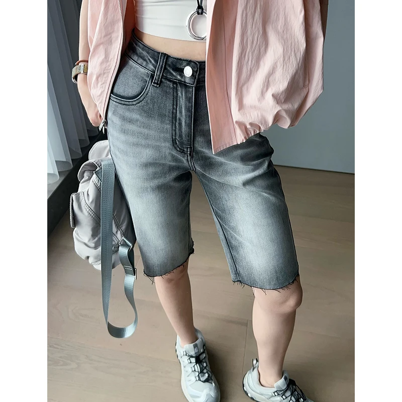 美洋MEIYANG 环岛骑行裤 怀旧洗水|3D立体休闲直筒修身百慕五分裤