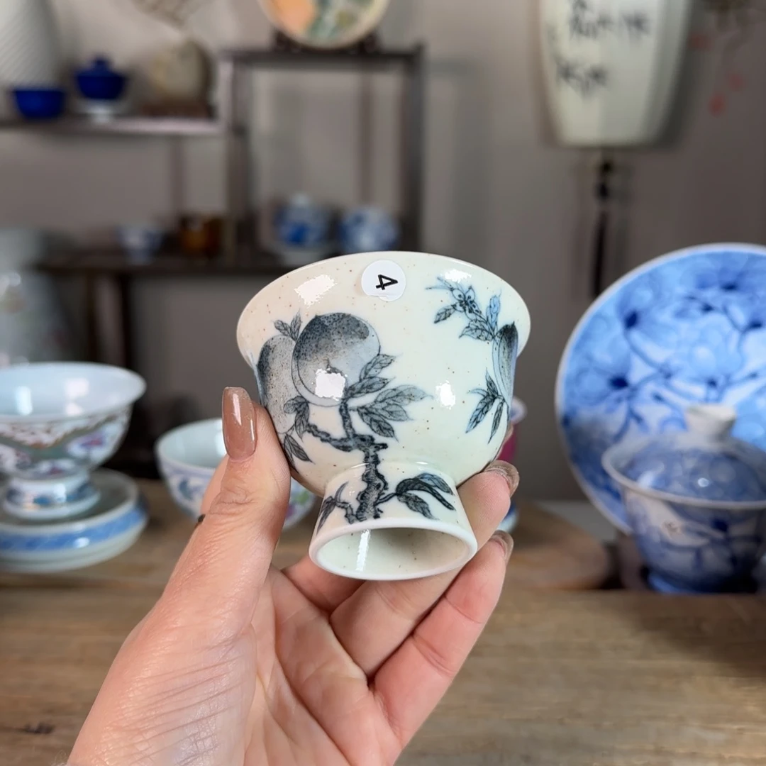 杯景德镇陶瓷柴烧多人